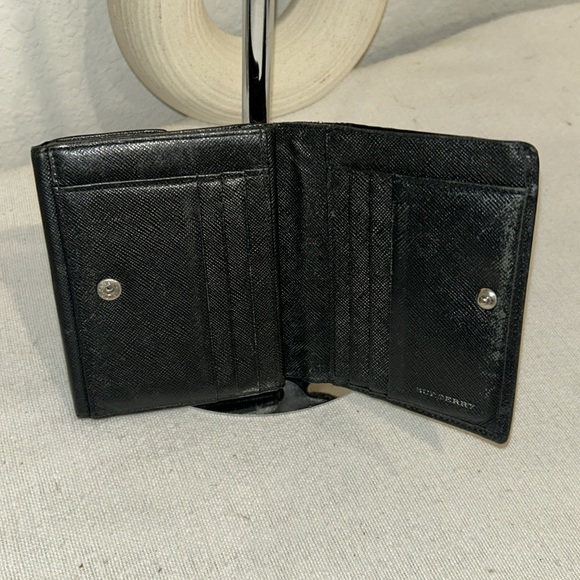 Authentic Burberry Wallet Black Leather unisex - Picture 4 of 10